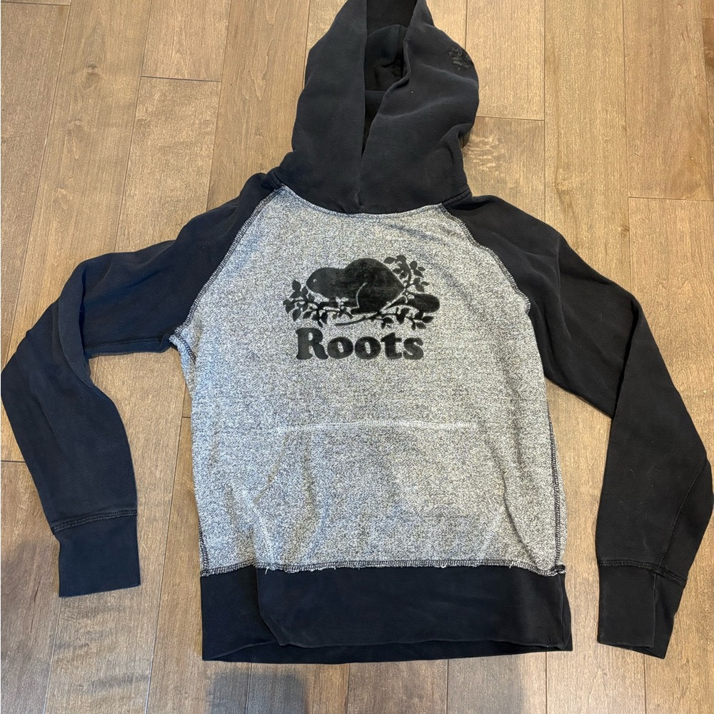 Roots Black and Gray Hoodie